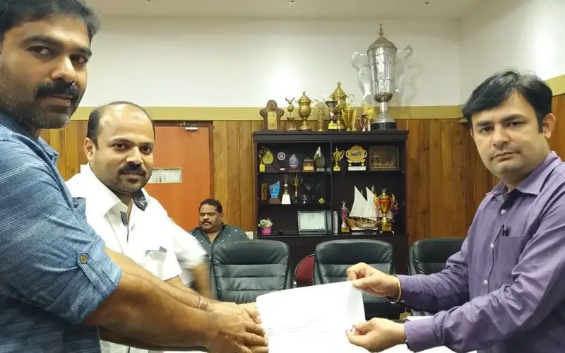 Handing over Contribution to Distress Relief Fund to the Malappuram District